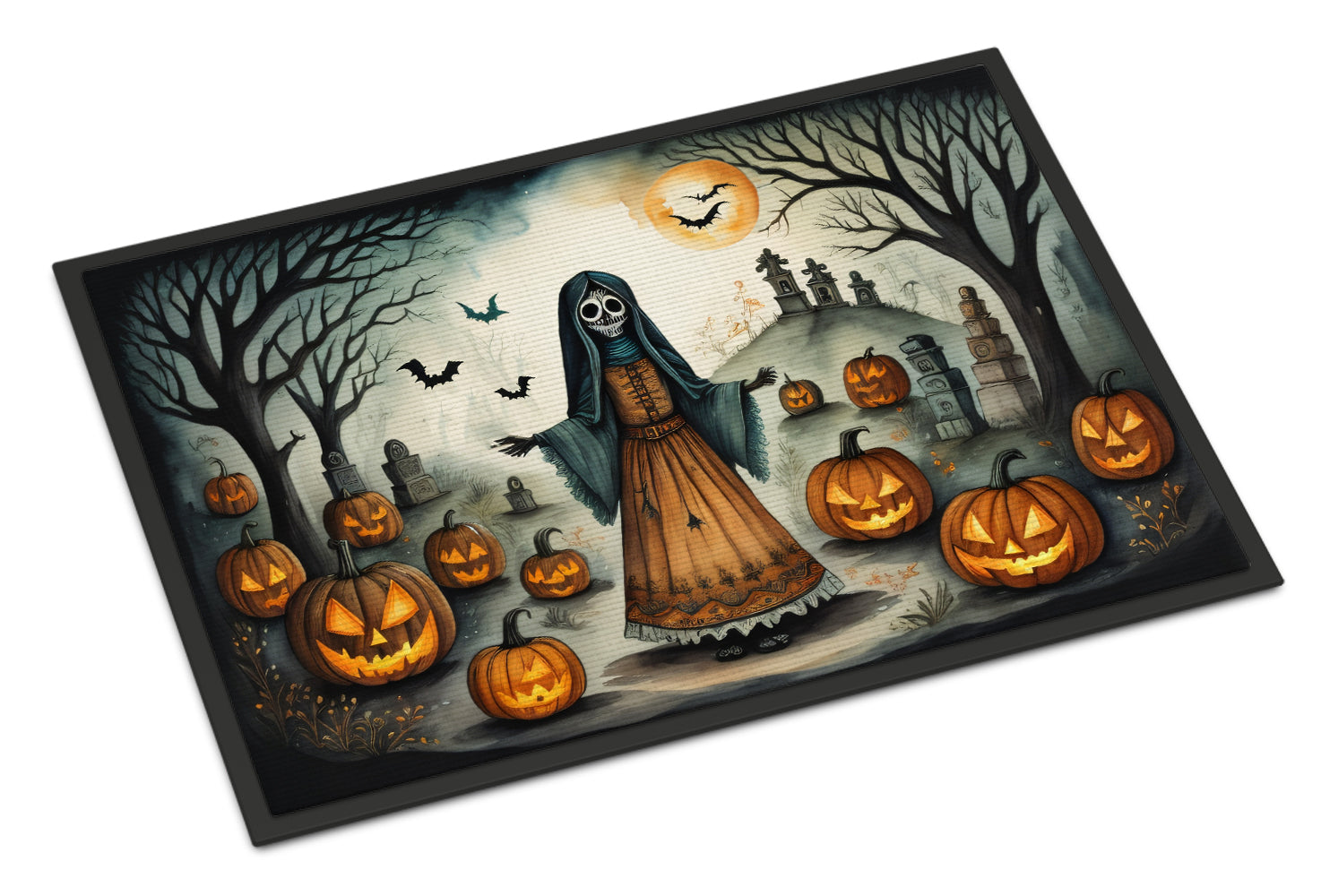 Buy this La Llorona Skeleton Spooky Halloween Doormat 18x27