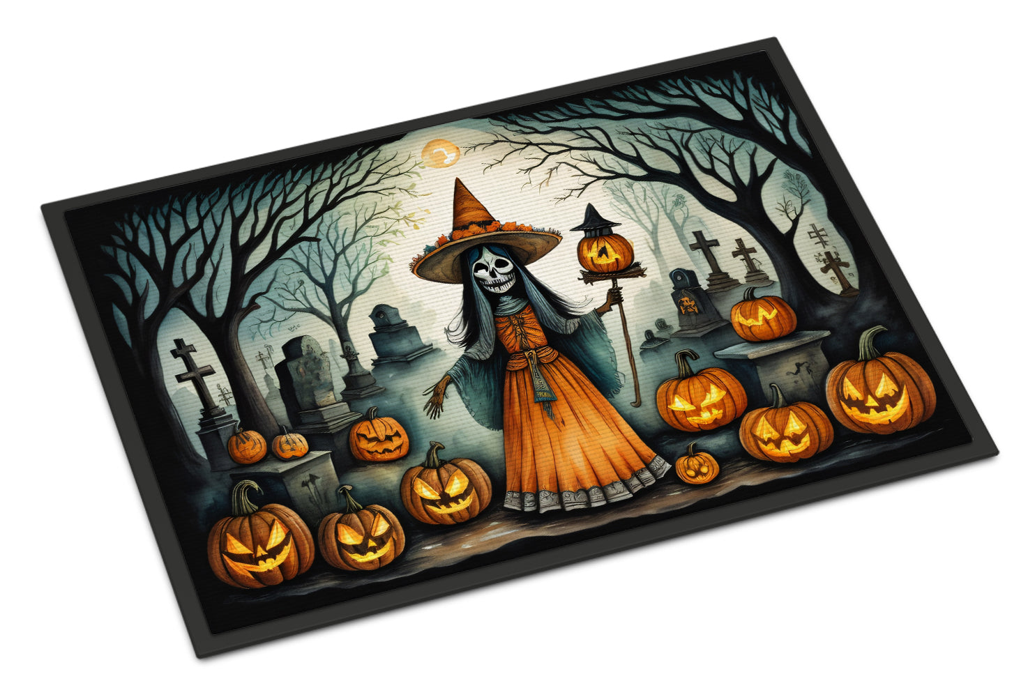 Buy this La Llorona Skeleton Spooky Halloween Doormat 18x27