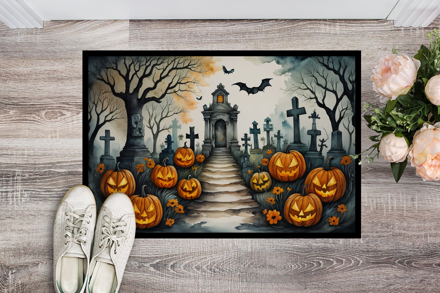 Buy this Marigold Spooky Halloween Doormat 18x27