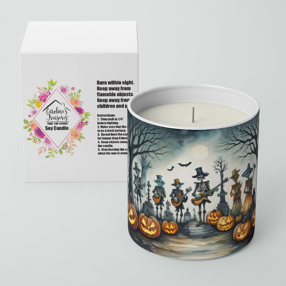 Mariachi Skeleton Band Spooky Halloween Decorative Soy Candle  the-store.com.