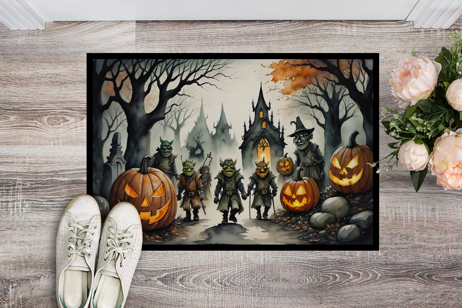 Buy this Orcs Spooky Halloween Doormat 18x27