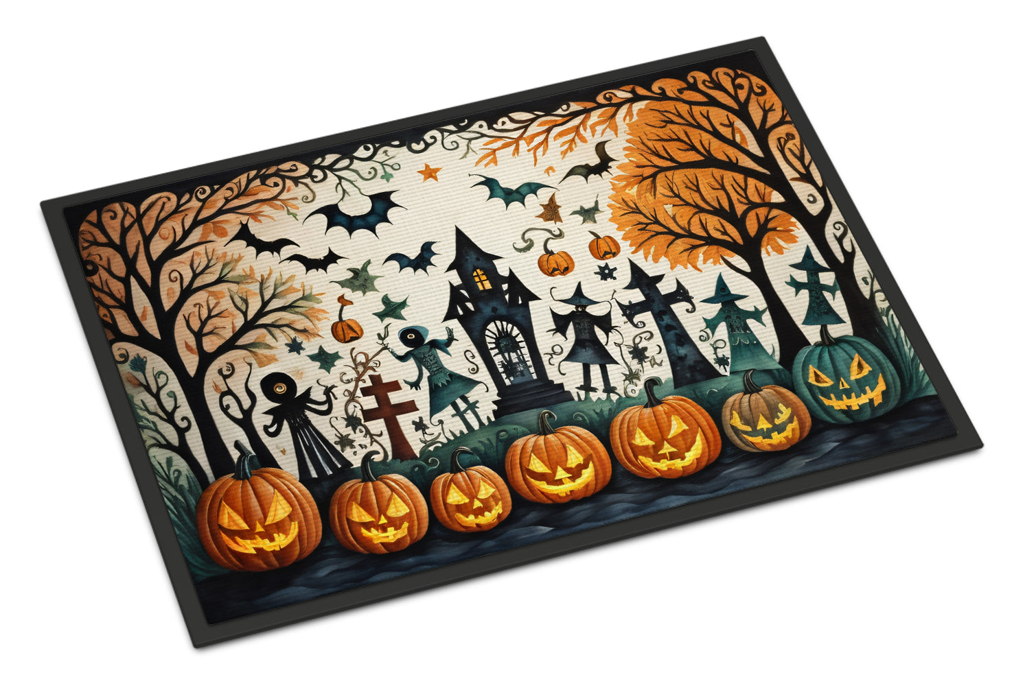 Buy this Papel Picado Skeletons Spooky Halloween Doormat 18x27