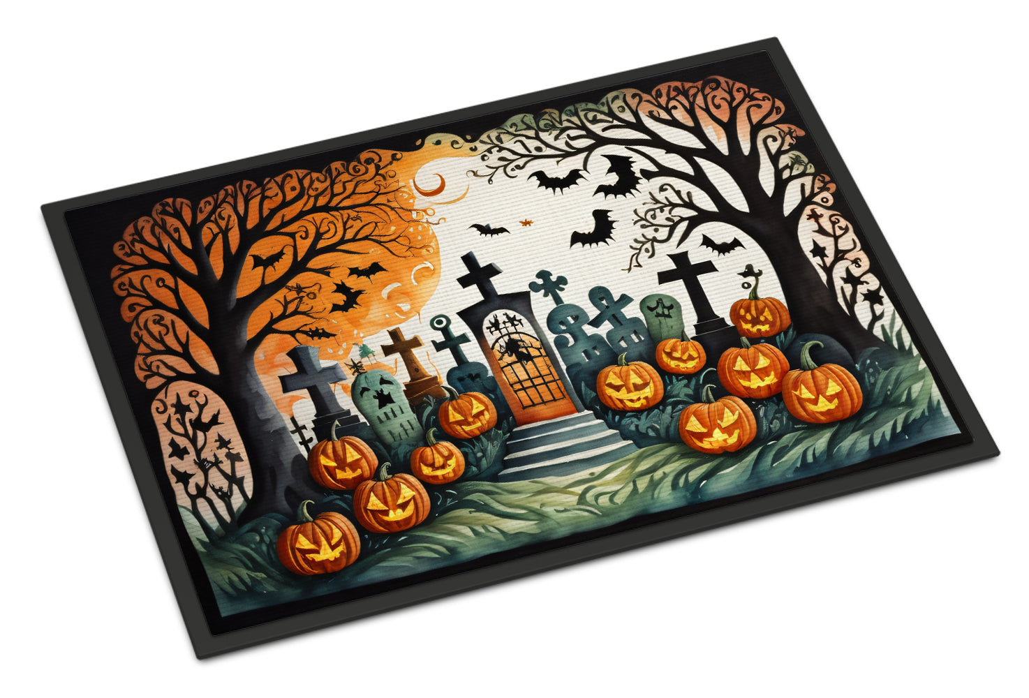 Buy this Papel Picado Skeletons Spooky Halloween Doormat 18x27