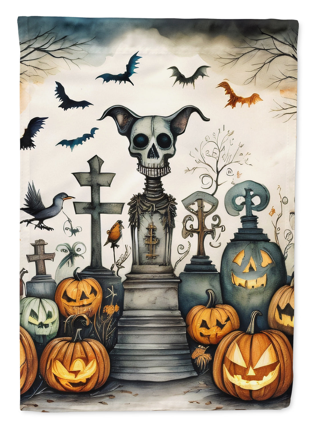 Buy this Pet Cemetery Spooky Halloween House Flag