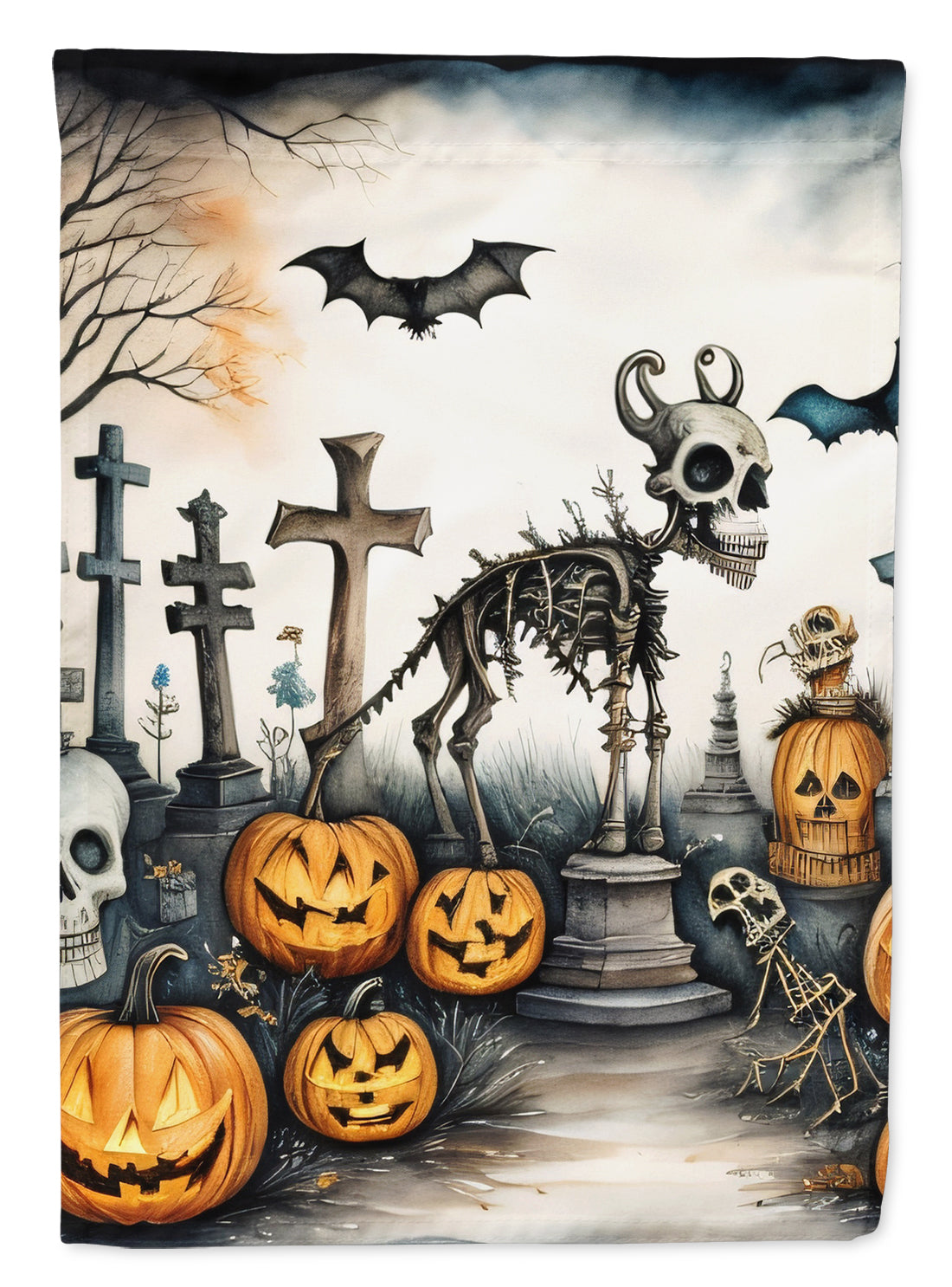 Buy this Pet Cemetery Spooky Halloween House Flag