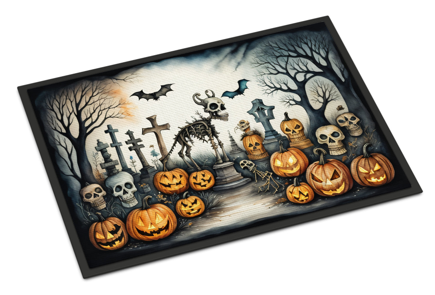 Buy this Pet Cemetery Spooky Halloween Indoor or Outdoor Mat 24x36