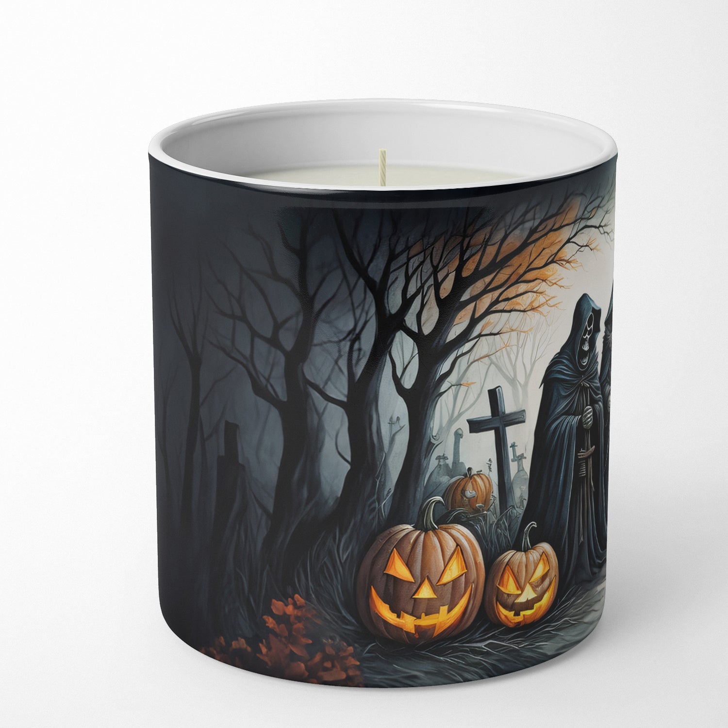 The Grim Reaper Spooky Halloween Decorative Soy Candle  the-store.com.