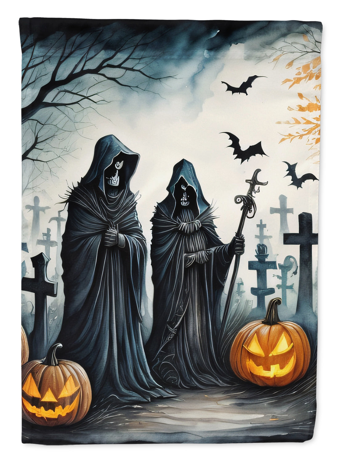 Buy this The Grim Reaper Spooky Halloween House Flag