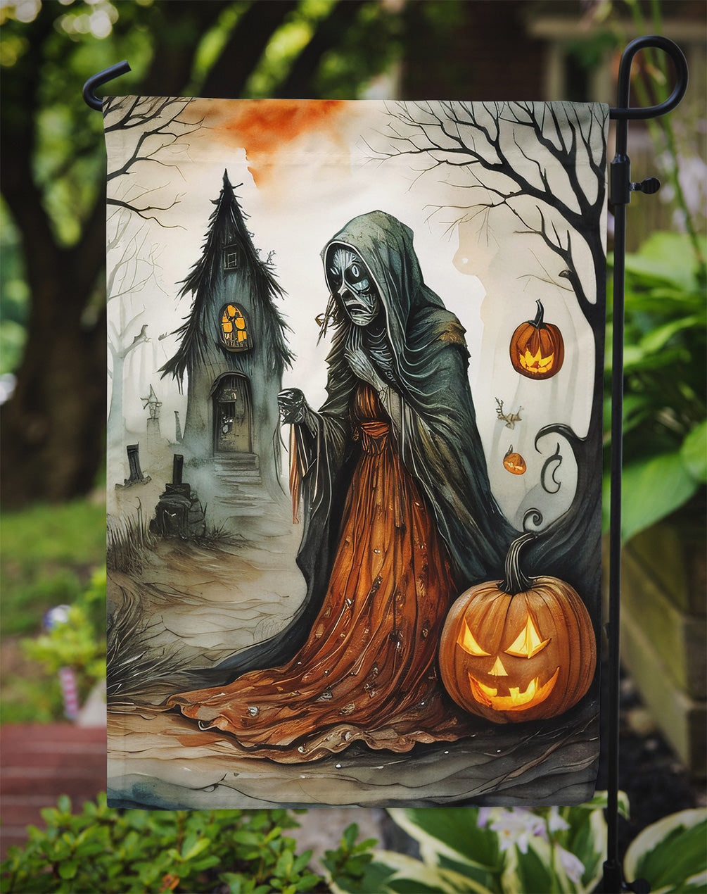 The Weeping Woman Spooky Halloween Garden Flag  the-store.com.