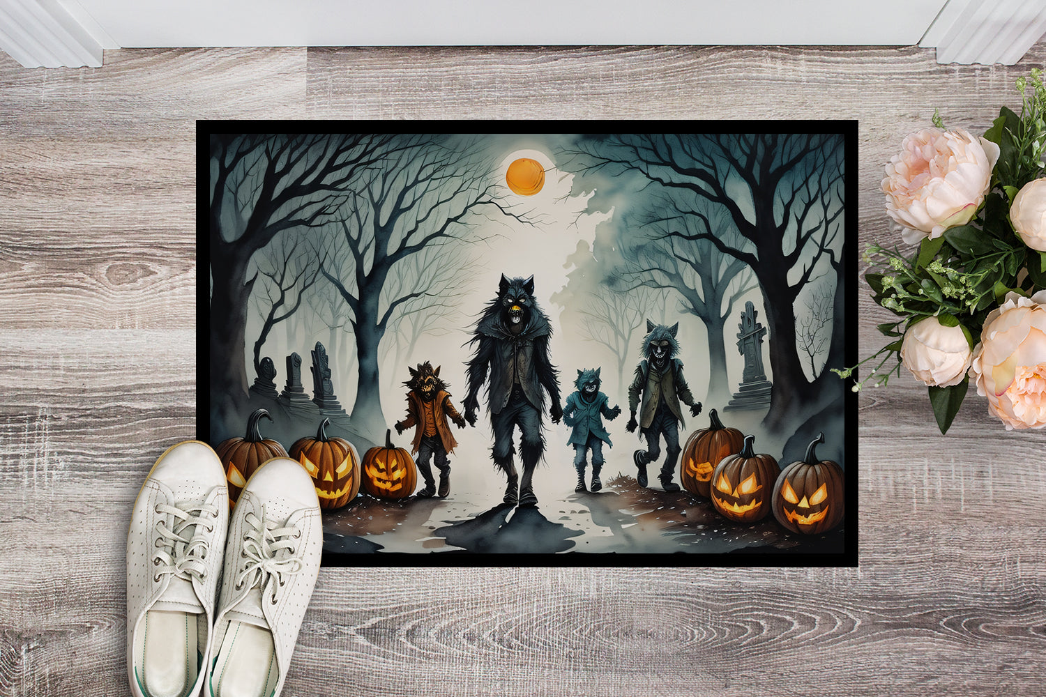 Buy this Werewolves Spooky Halloween Doormat 18x27