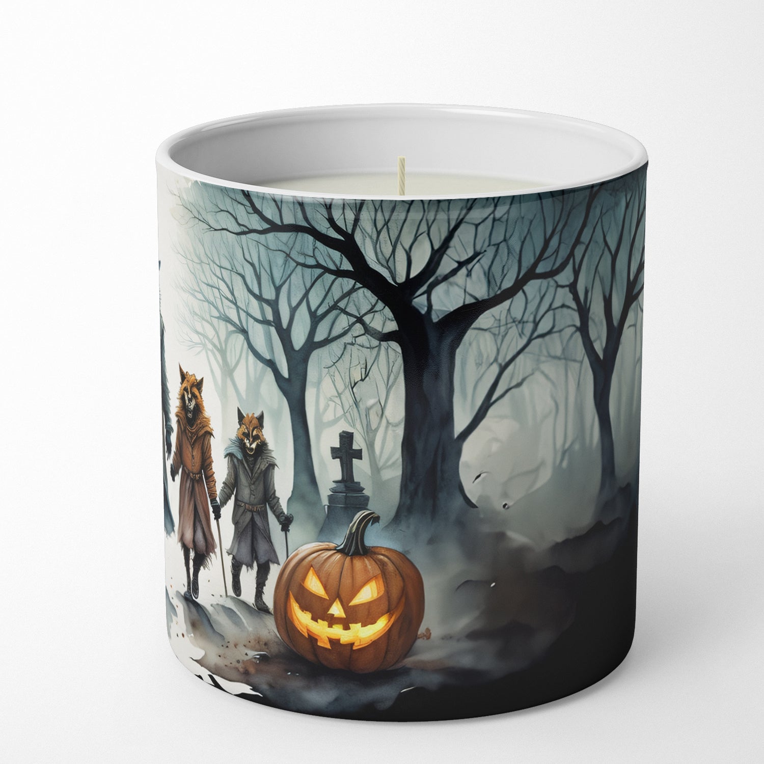 Werewolves Spooky Halloween Decorative Soy Candle  the-store.com.