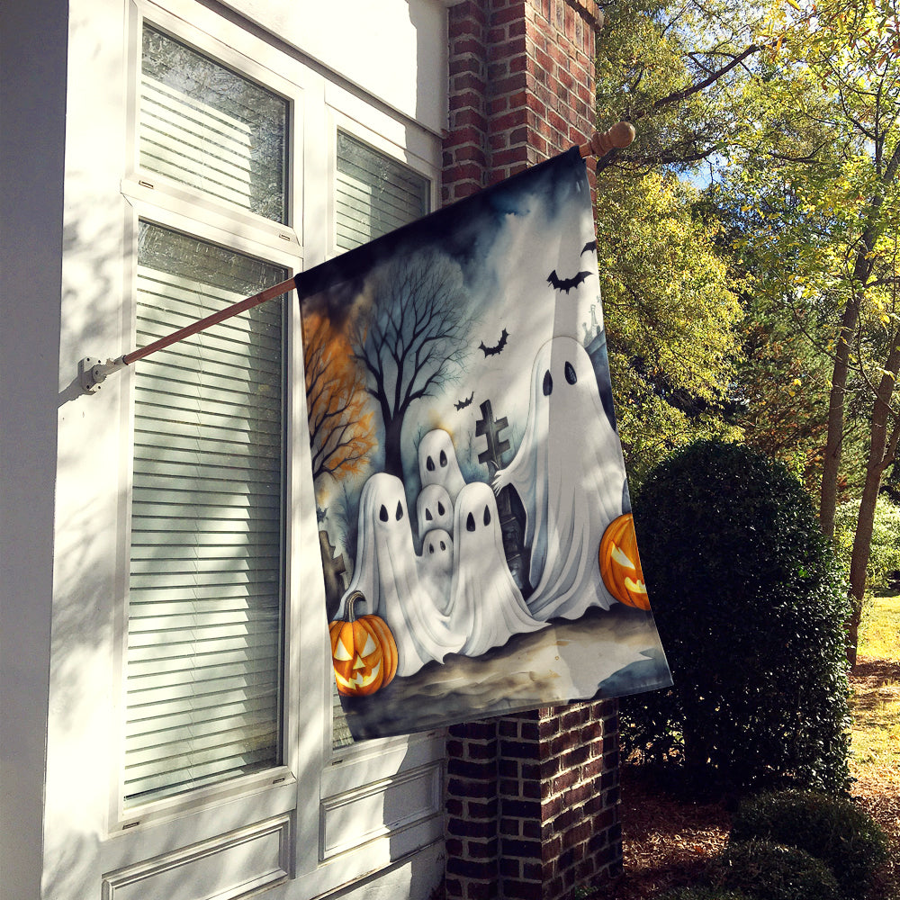 Ghosts Spooky Halloween House Flag  the-store.com.