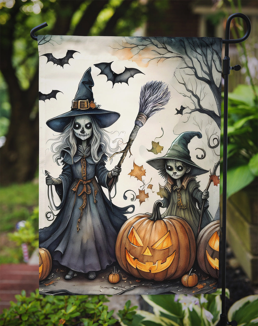 Witches Spooky Halloween Garden Flag  the-store.com.
