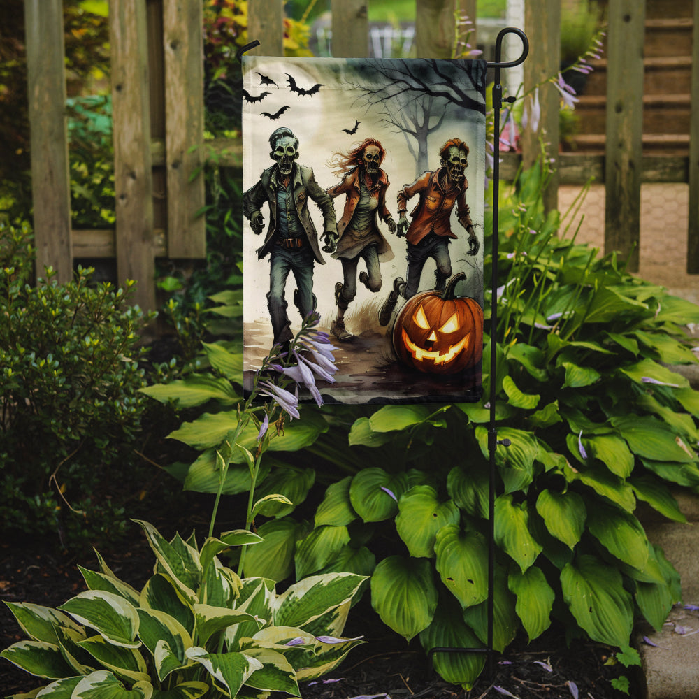 Zombies Spooky Halloween Garden Flag  the-store.com.