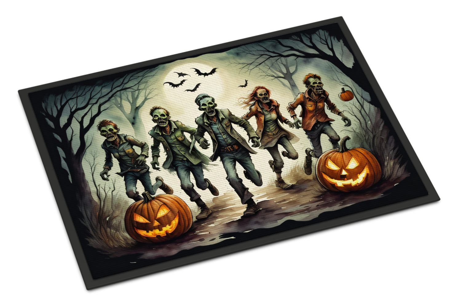 Buy this Zombies Spooky Halloween Indoor or Outdoor Mat 24x36