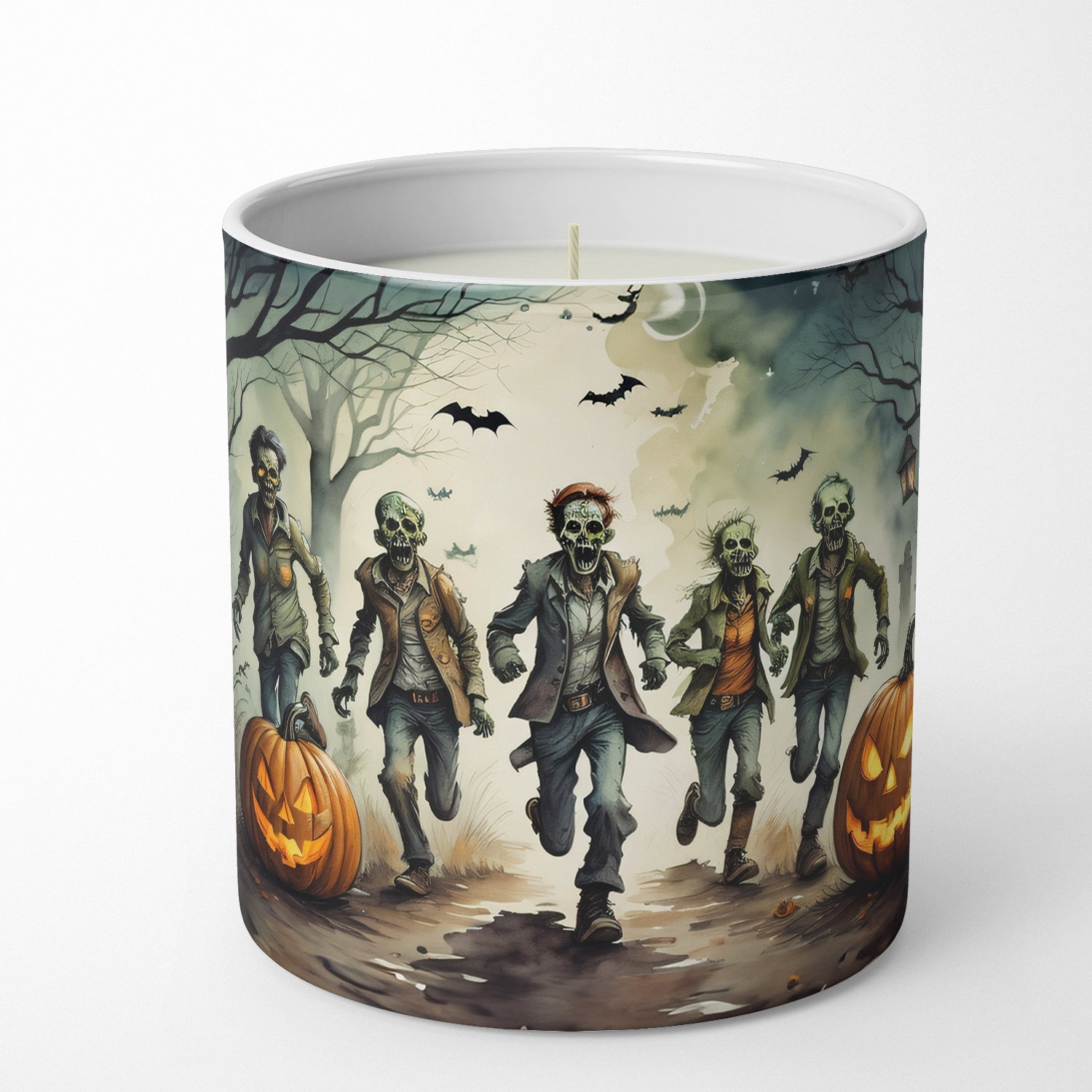 Zombies Spooky Halloween Decorative Soy Candle  the-store.com.