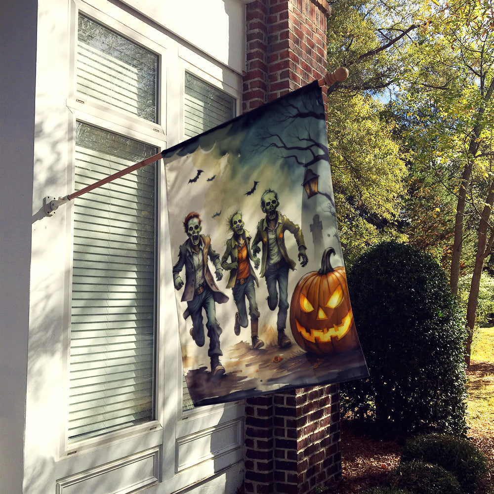 Zombies Spooky Halloween House Flag  the-store.com.