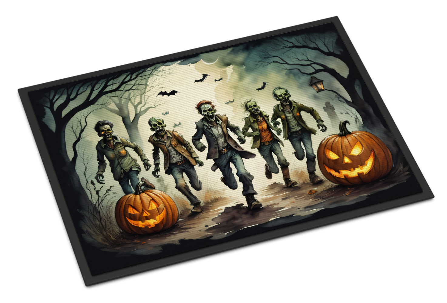 Buy this Zombies Spooky Halloween Indoor or Outdoor Mat 24x36