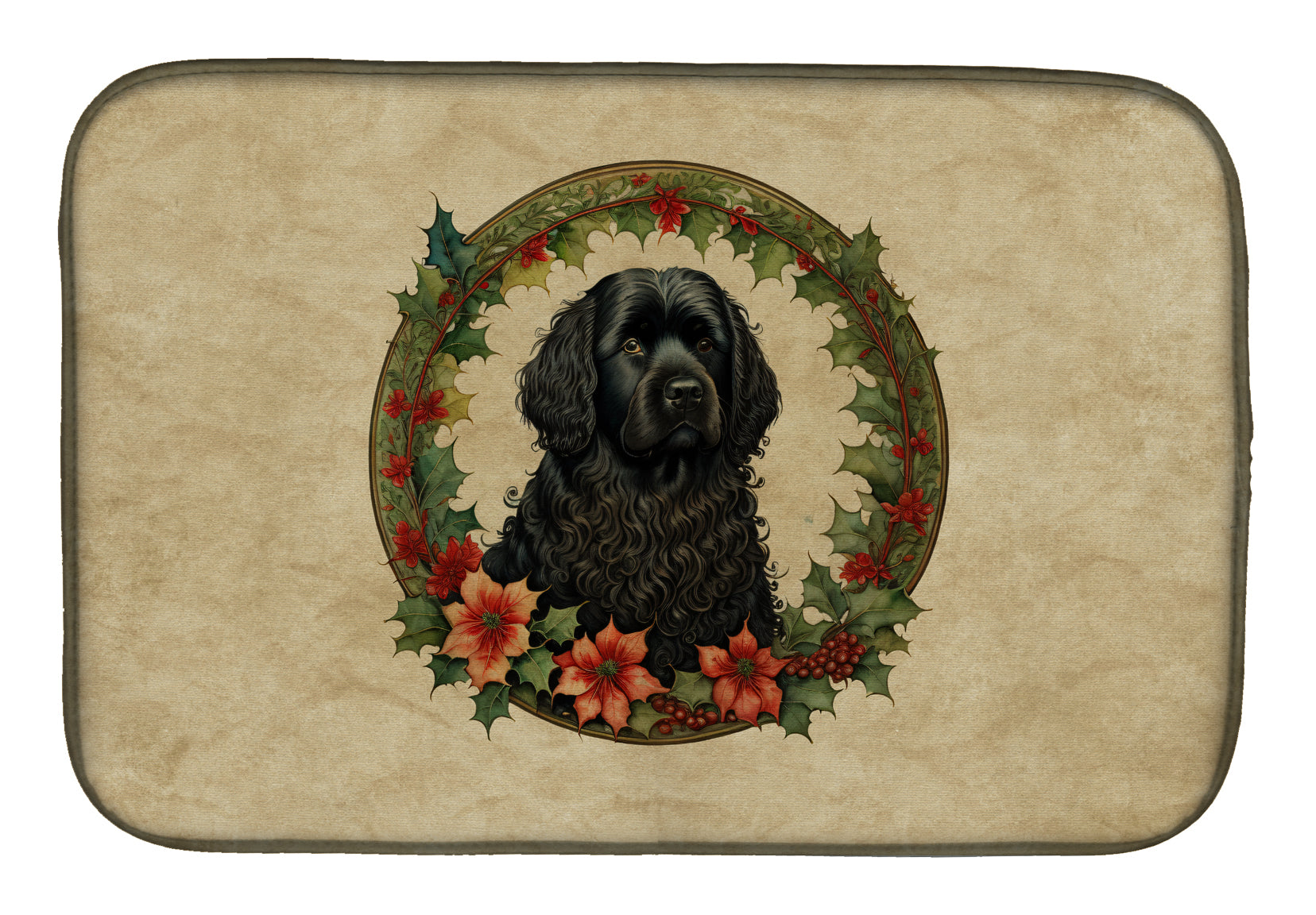 Buy this Puli Christmas Flowers Dish Drying Mat