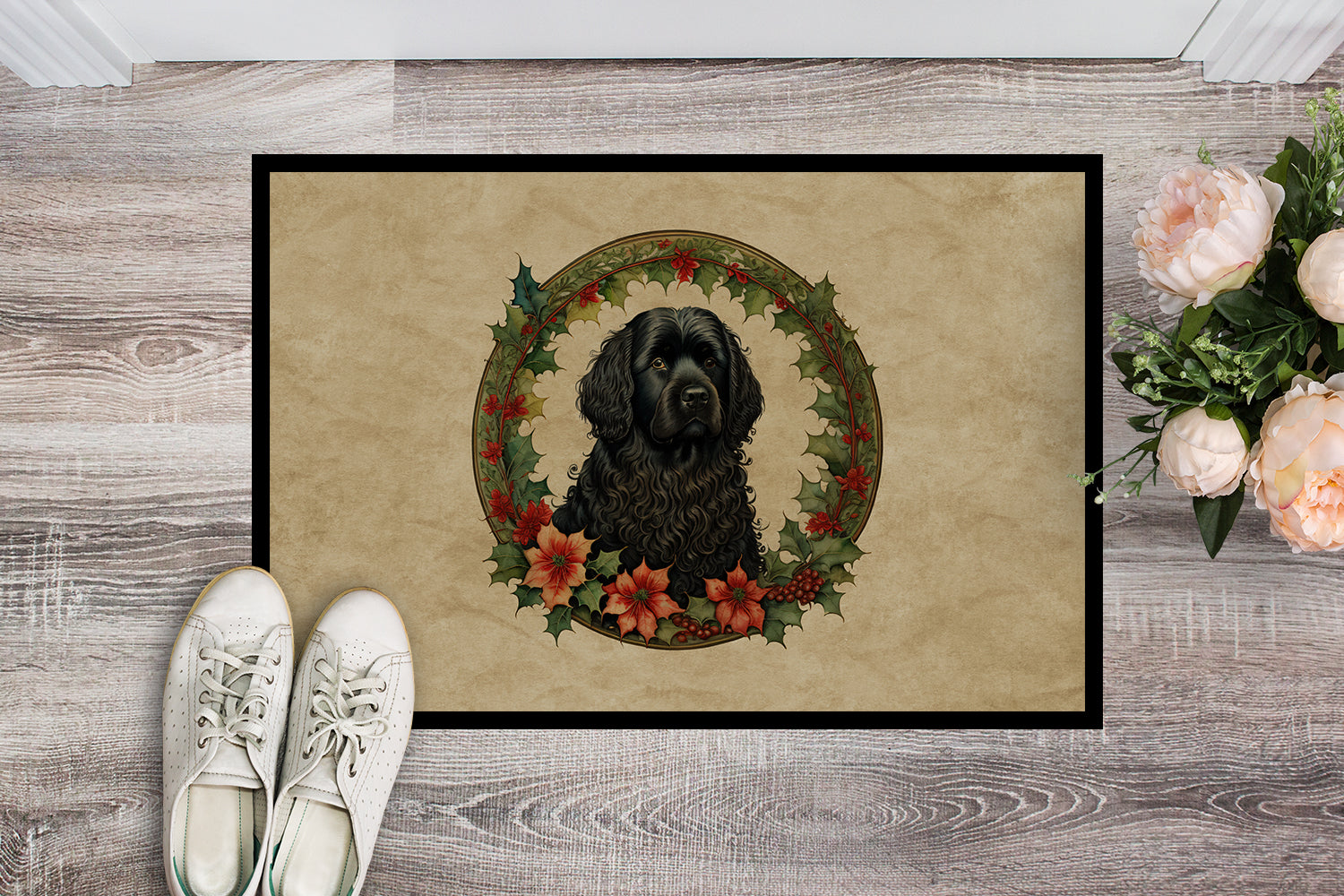 Buy this Puli Christmas Flowers Doormat