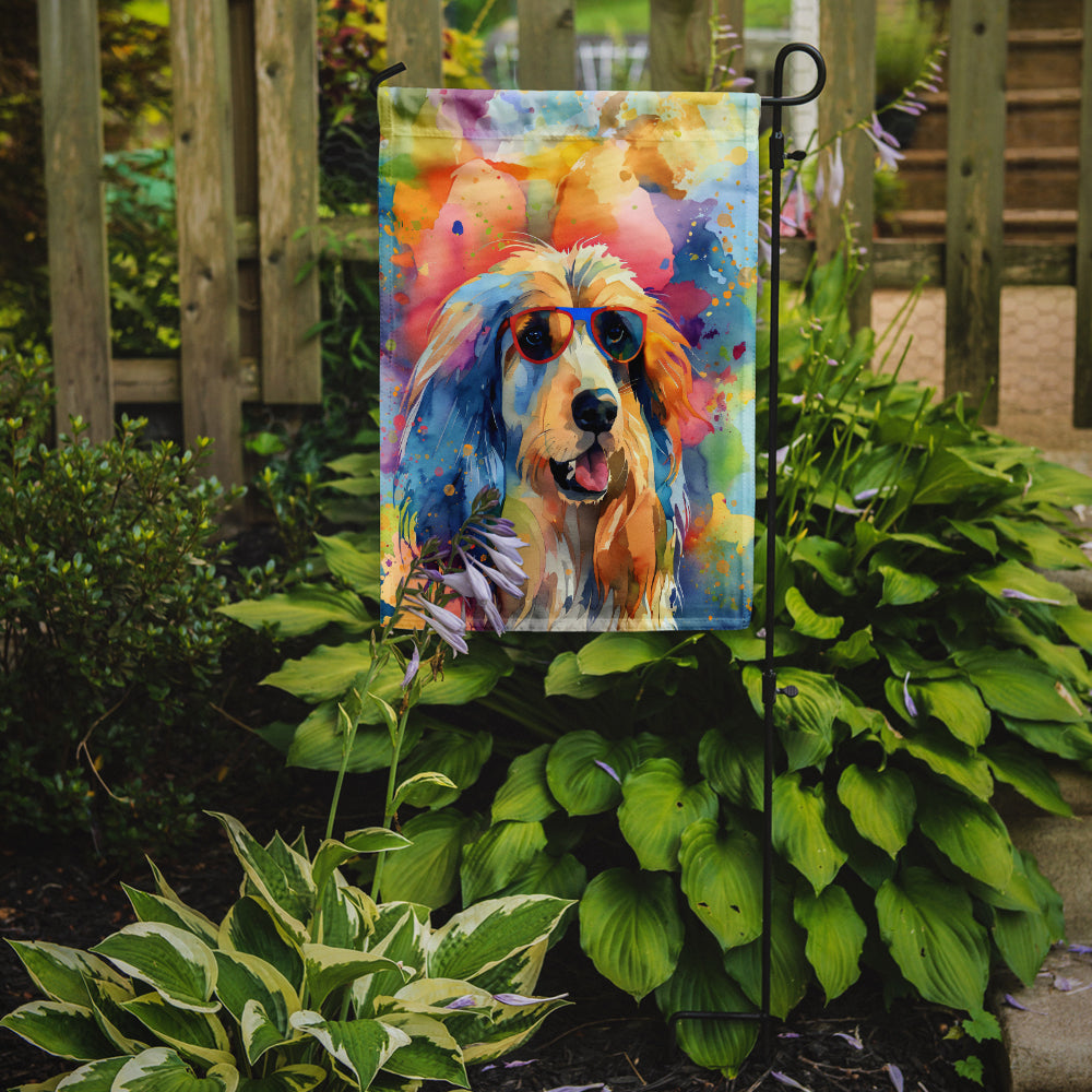 Afghan Hound Hippie Dawg Garden Flag