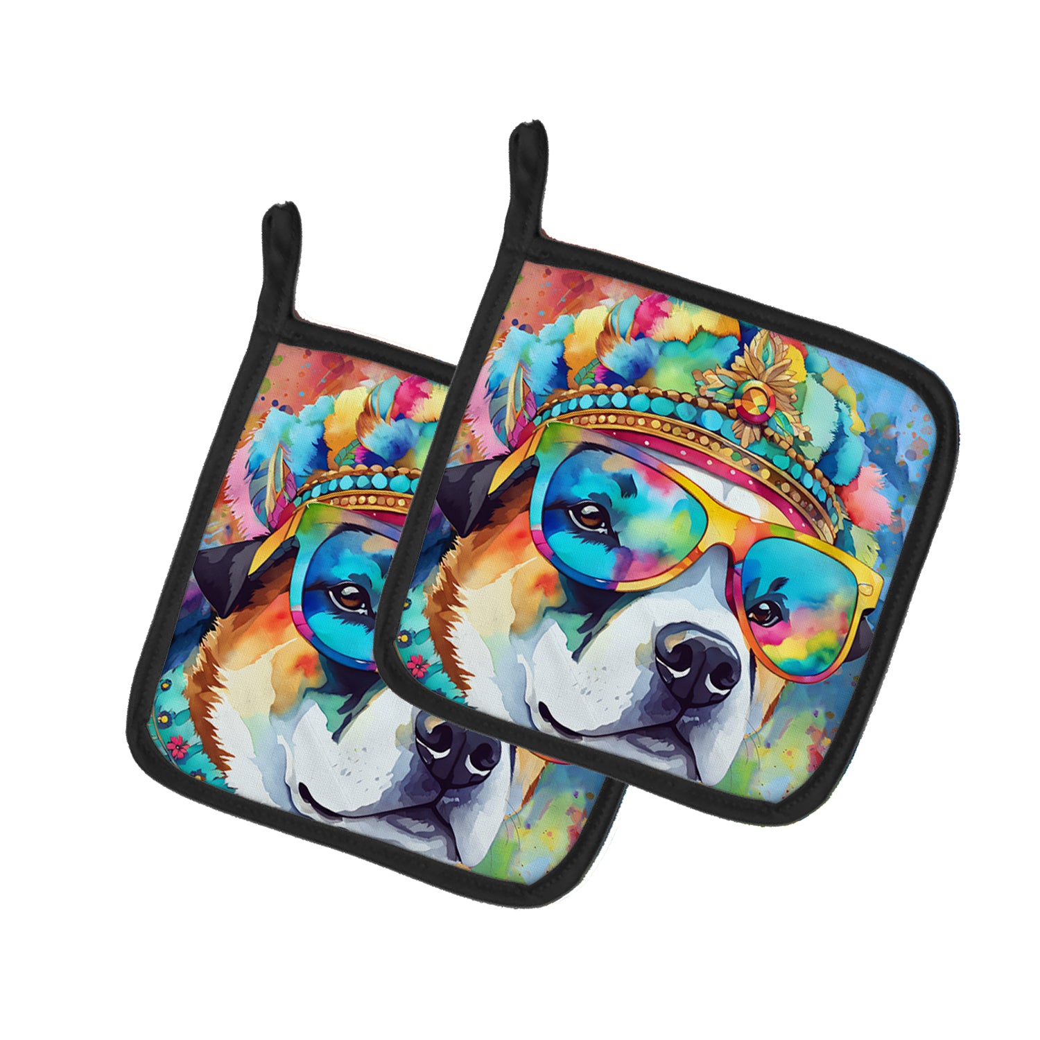 Buy this Akita Hippie Dawg Pair of Pot Holders