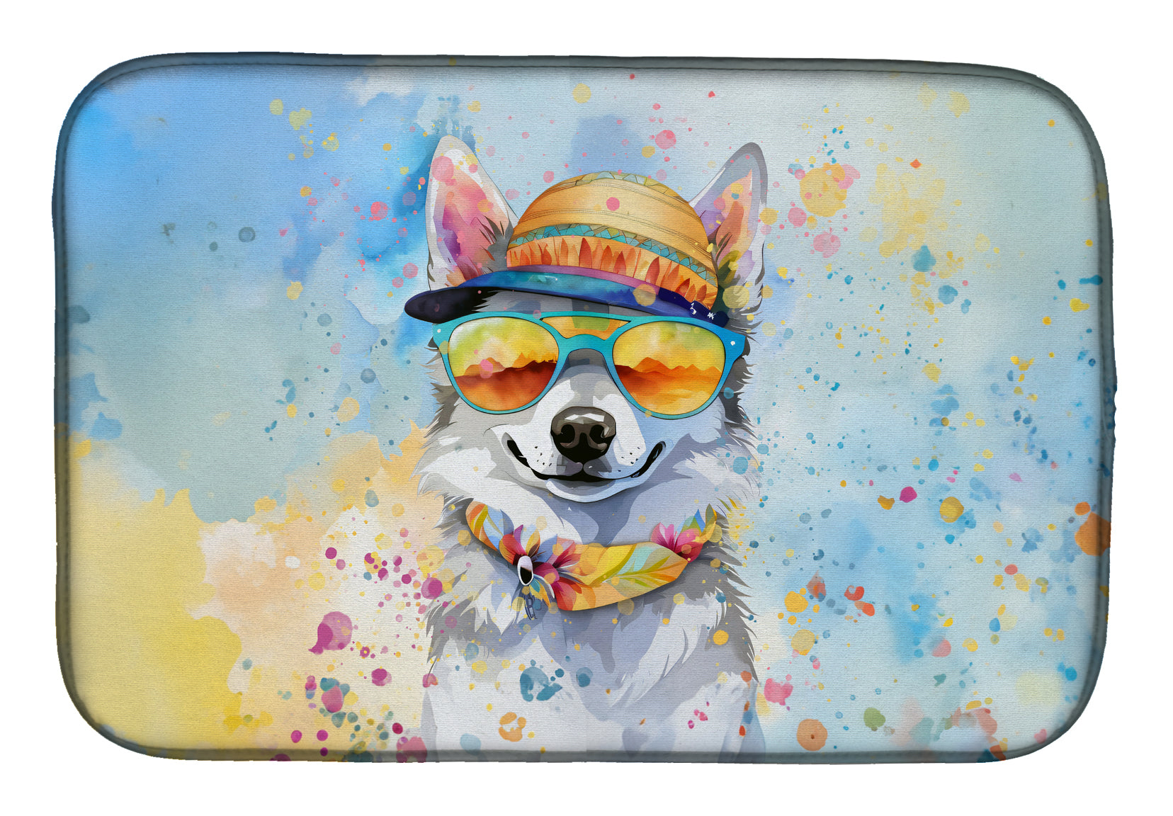 Buy this Alaskan Klee Kai Hippie Dawg Dish Drying Mat