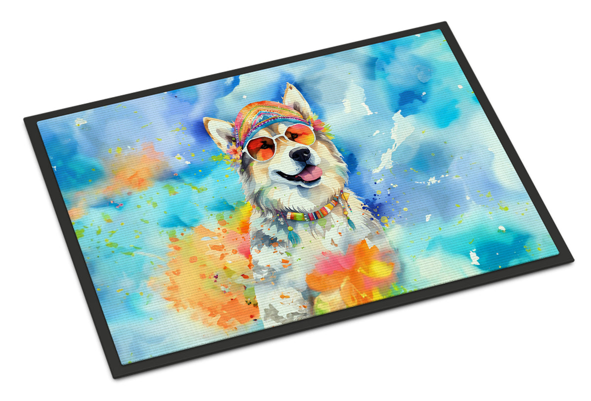 Buy this Alaskan Malamute Hippie Dawg Indoor or Outdoor Mat 24x36