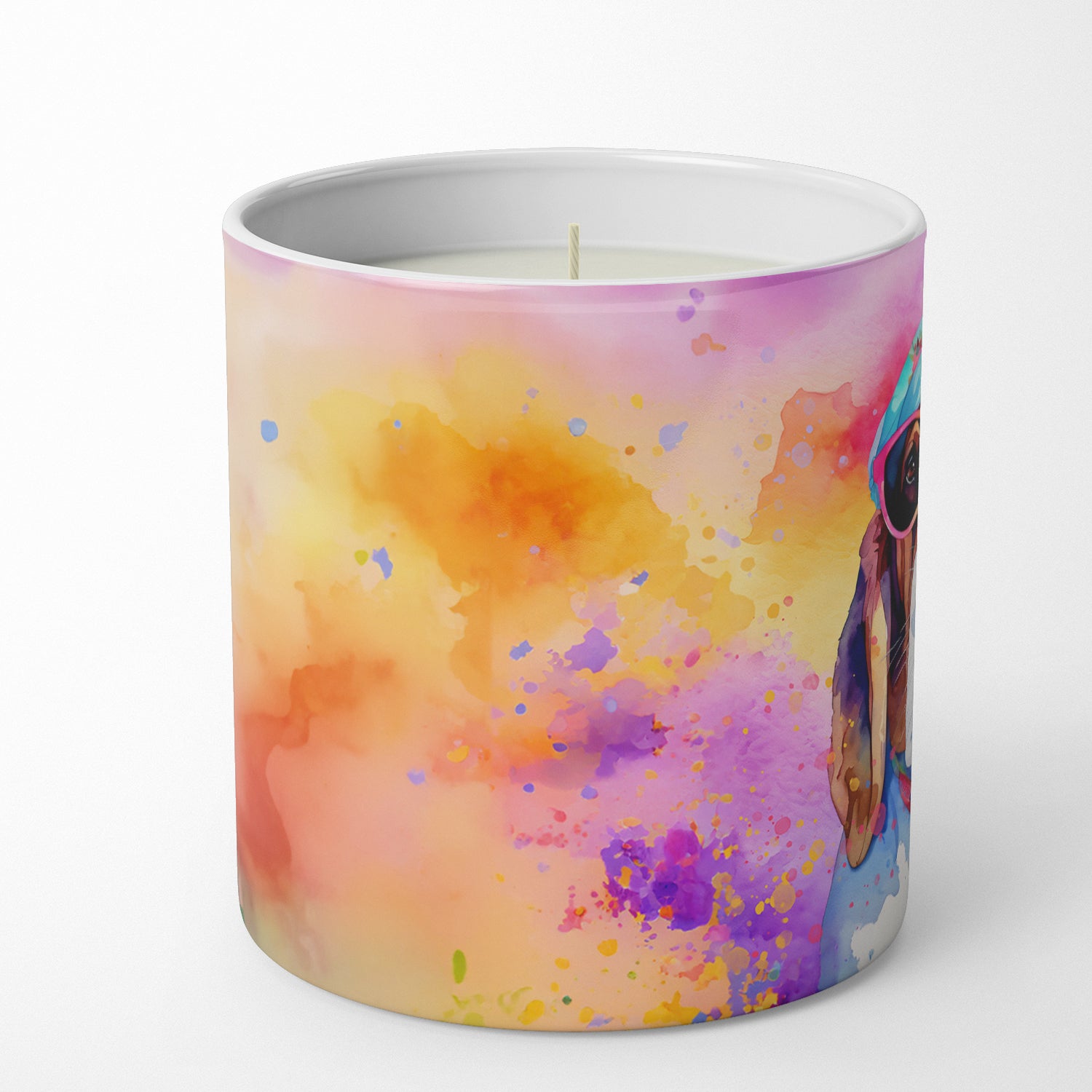 Basset Hound Hippie Dawg Decorative Soy Candle