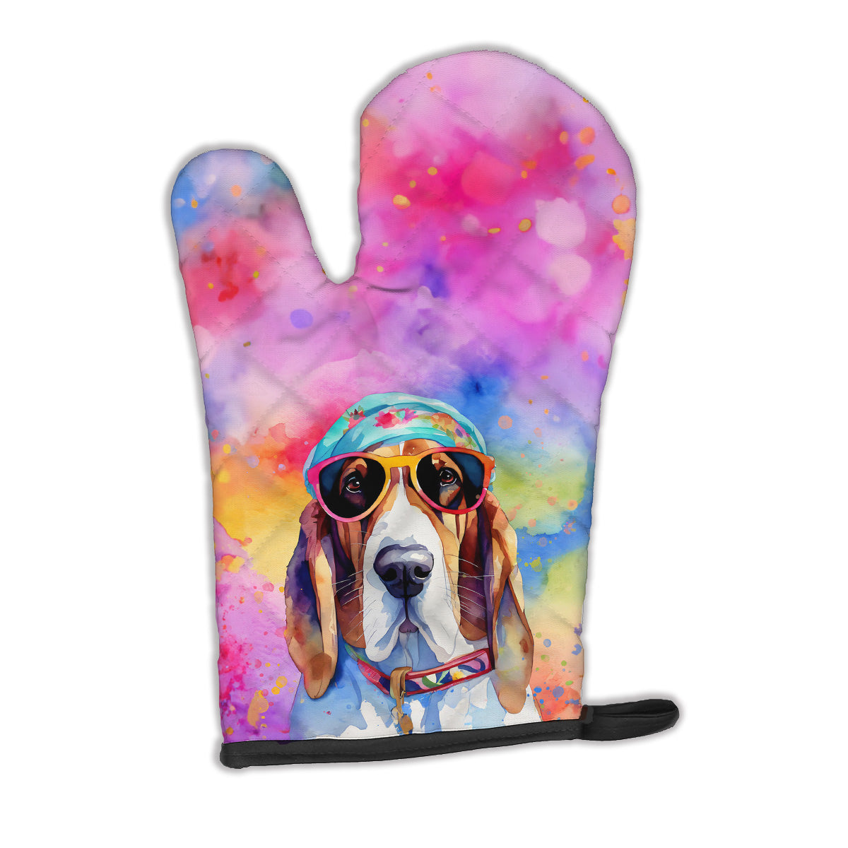 Buy this Basset Hound Hippie Dawg Oven Mitt