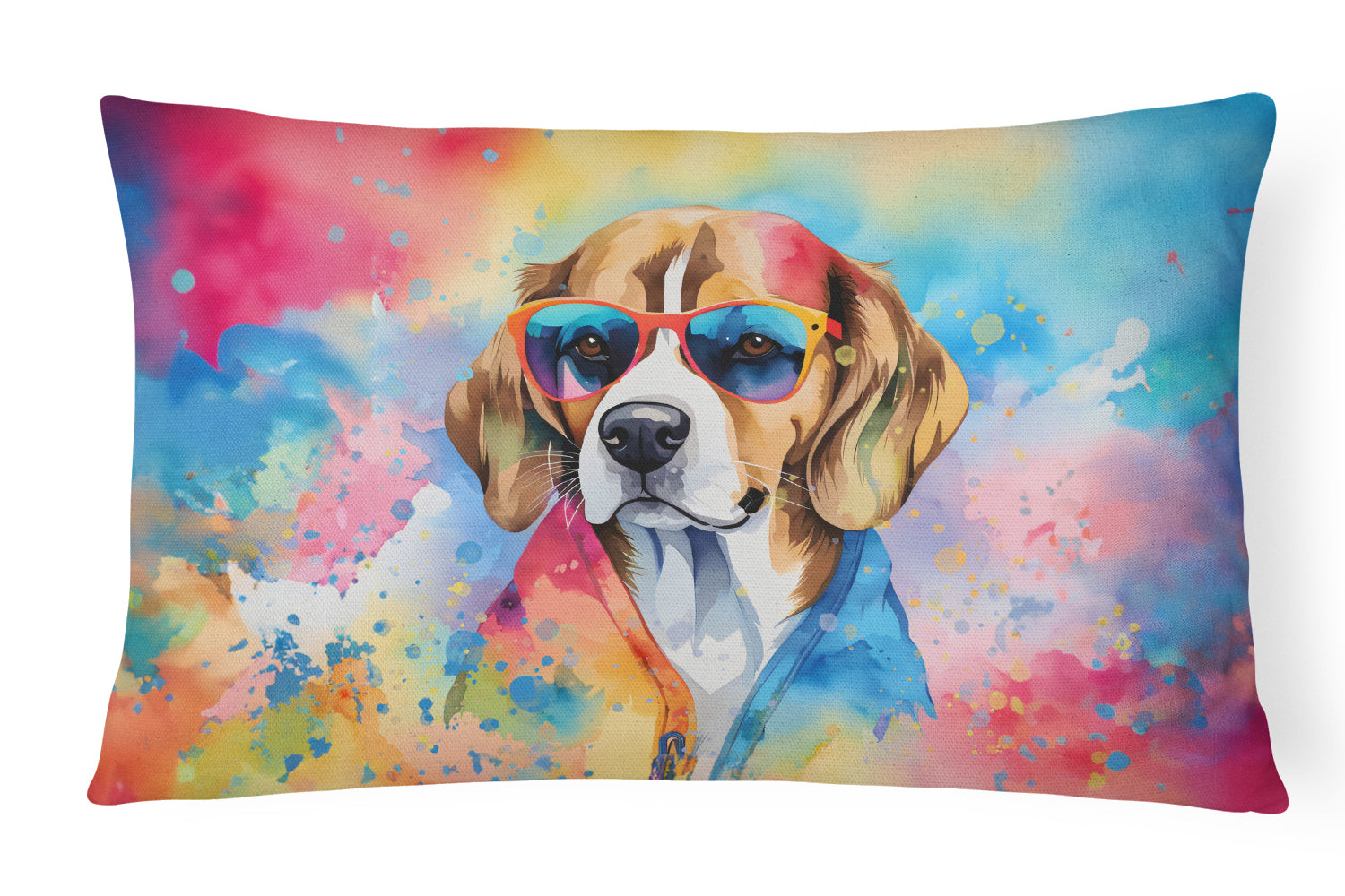 Buy this Beagle Hippie Dawg Fabric Decorative Pillow