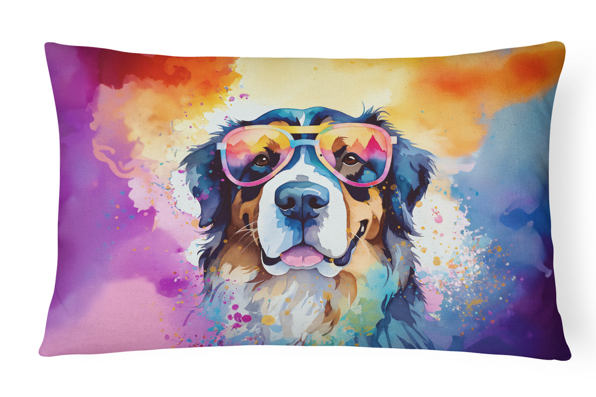 Buy this Bernese Mountain Dog Hippie Dawg Fabric Decorative Pillow