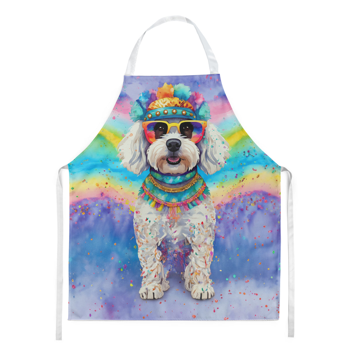 Buy this Bichon Frise Hippie Dawg Apron