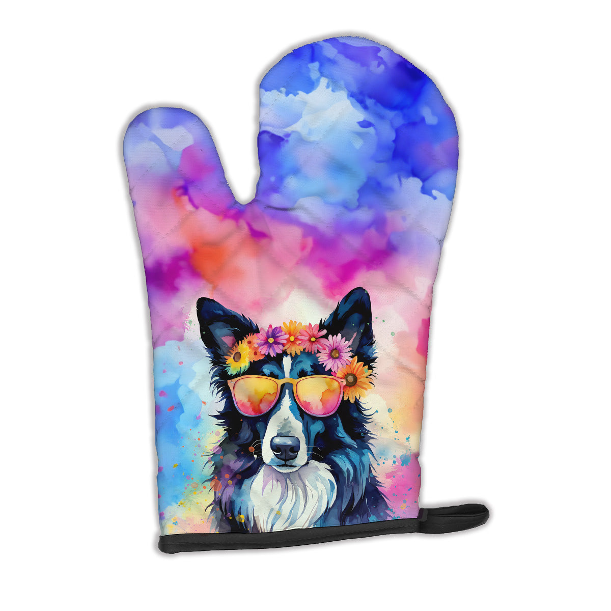 Buy this Border Collie Hippie Dawg Oven Mitt