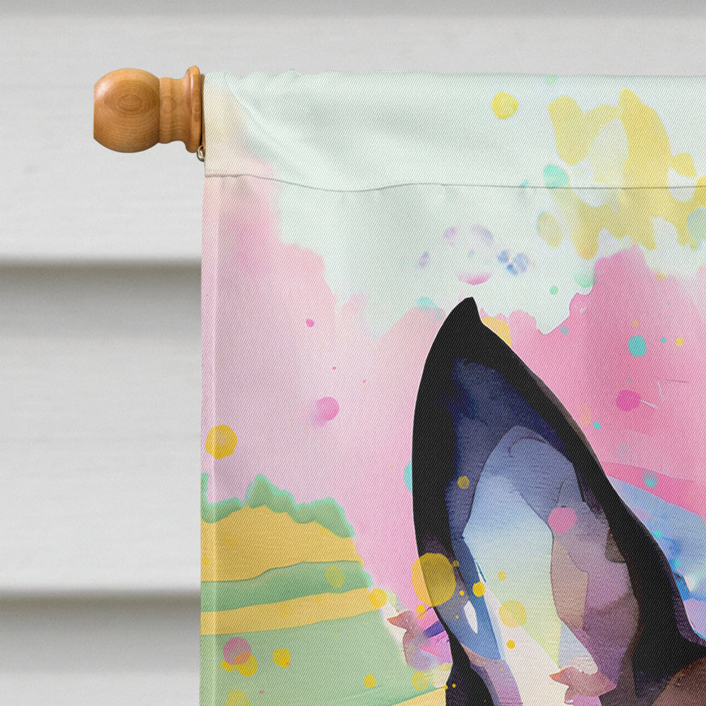 Boston Terrier Hippie Dawg House Flag