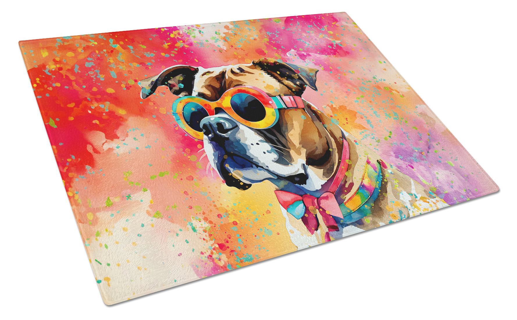 Buy this Boxer Hippie Dawg Glass Cutting Board Large