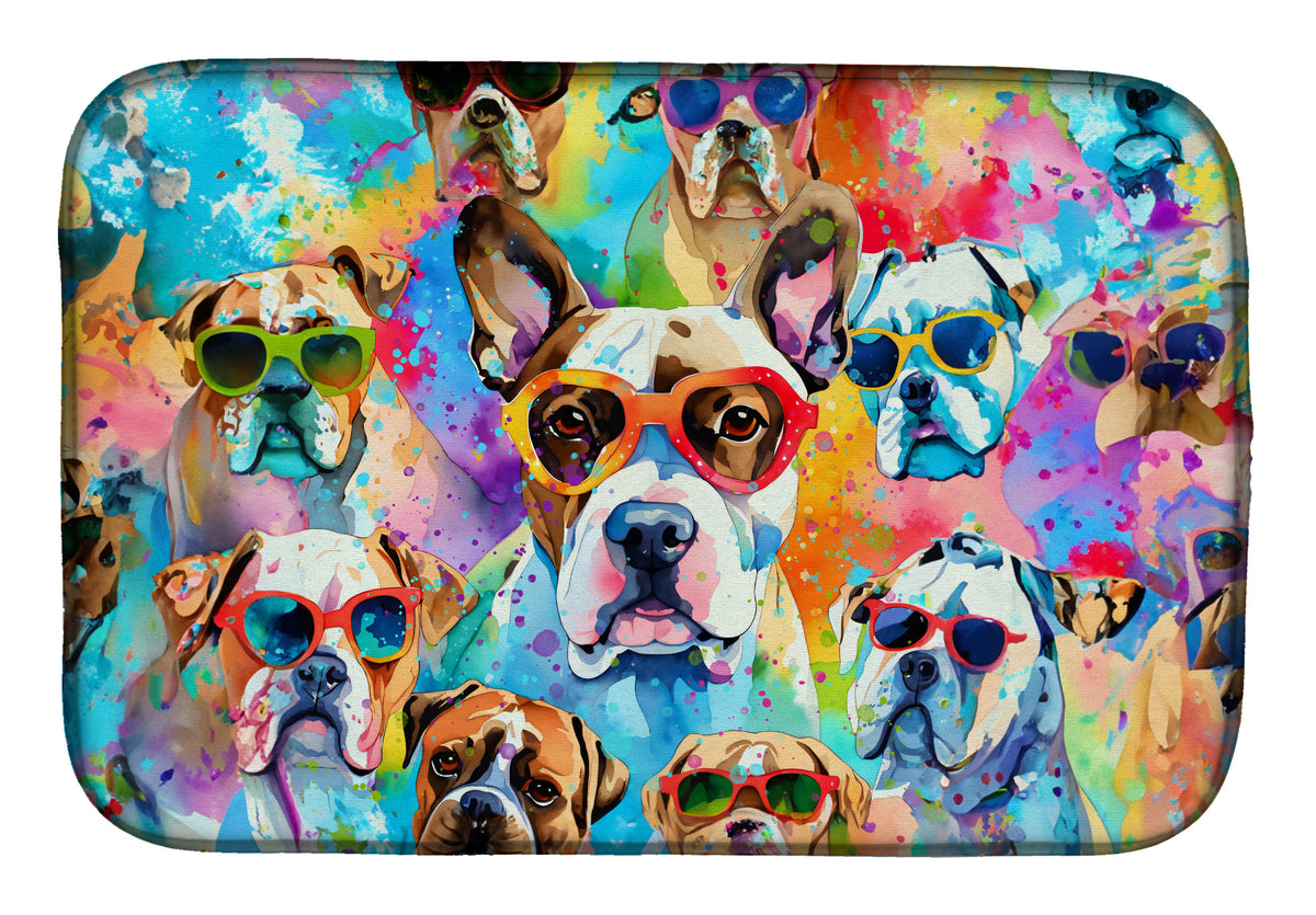 Buy this Boxer Hippie Dawg Dish Drying Mat