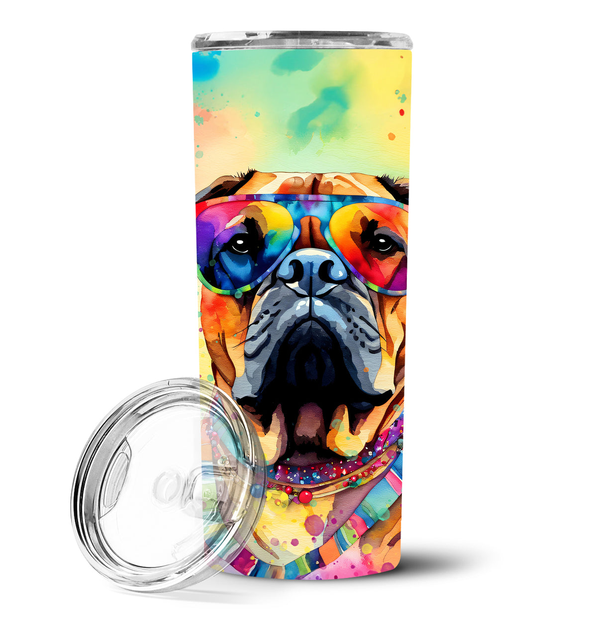 Buy this Bullmastiff Hippie Dawg Stainless Steel Skinny Tumbler