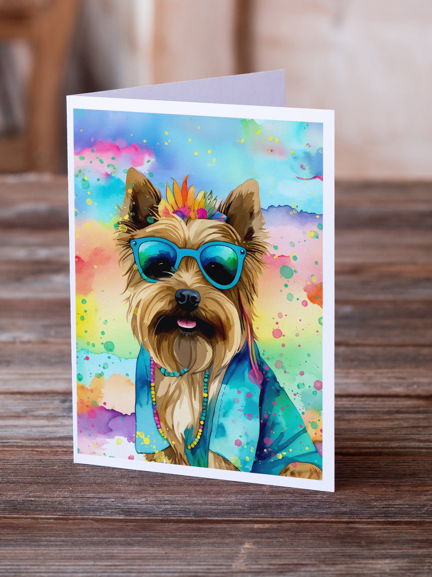 Buy this Cairn Terrier Hippie Dawg Greeting Cards Pack of 8