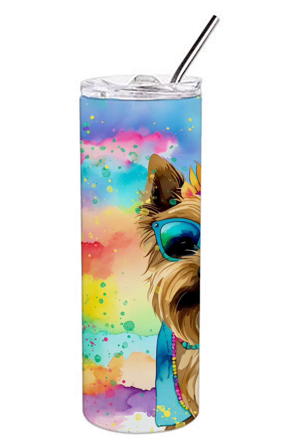 Buy this Cairn Terrier Hippie Dawg Stainless Steel Skinny Tumbler