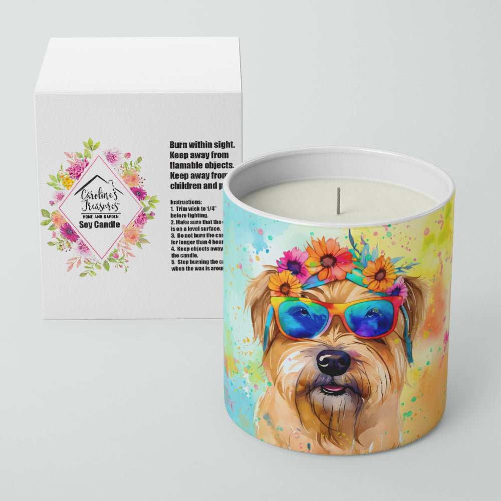 Cairn Terrier Hippie Dawg Decorative Soy Candle