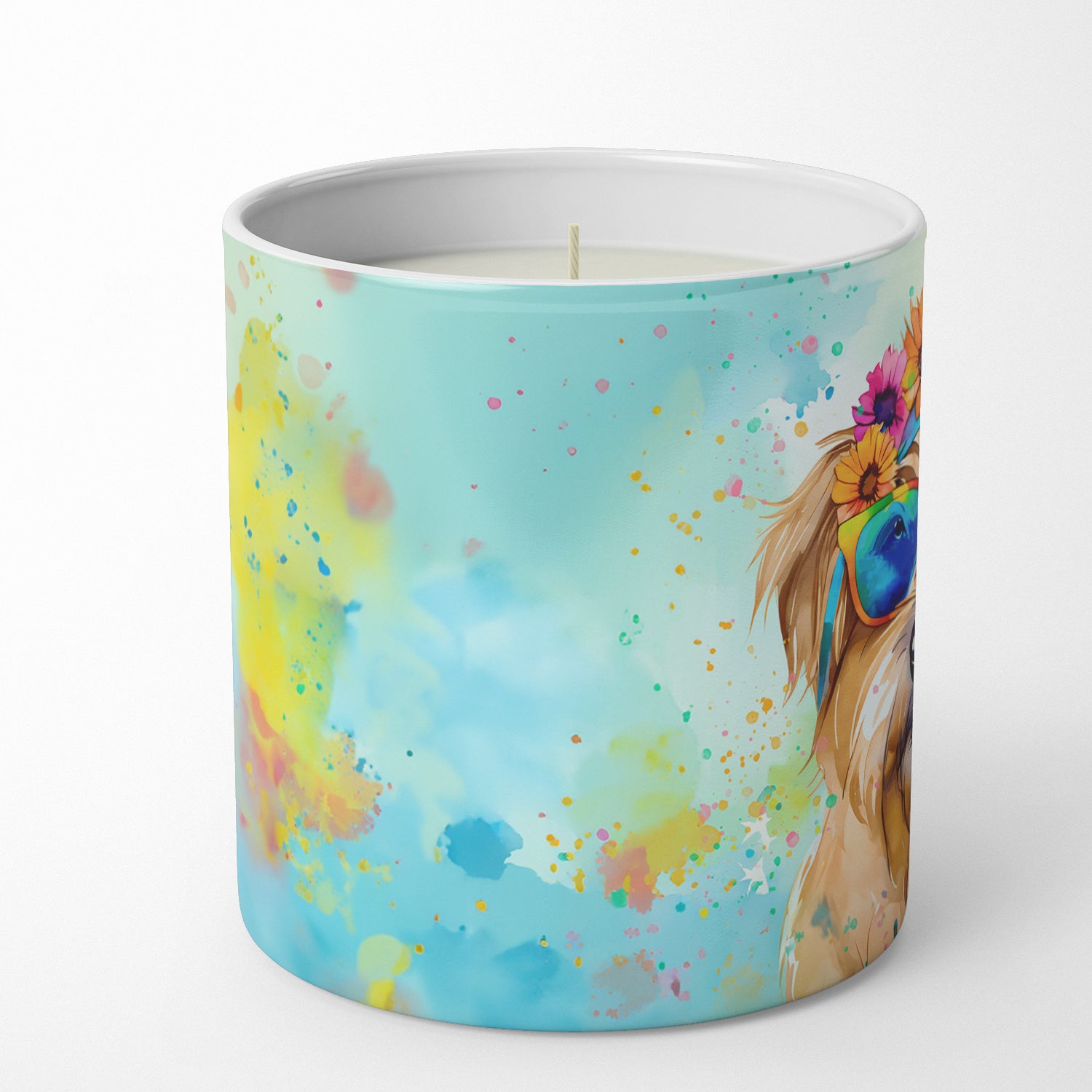 Cairn Terrier Hippie Dawg Decorative Soy Candle