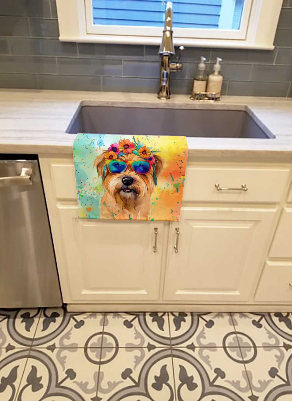 Buy this Cairn Terrier Hippie Dawg Kitchen Towel