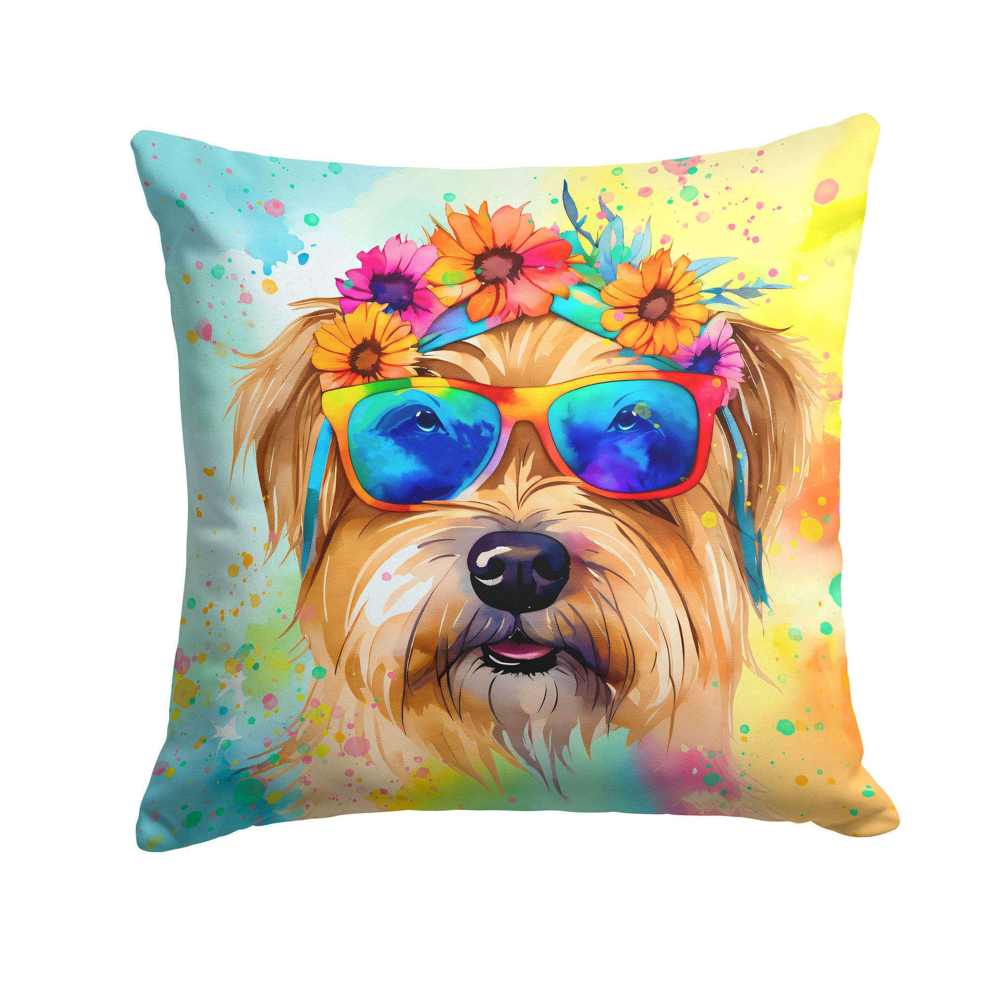 Buy this Cairn Terrier Hippie Dawg Fabric Decorative Pillow