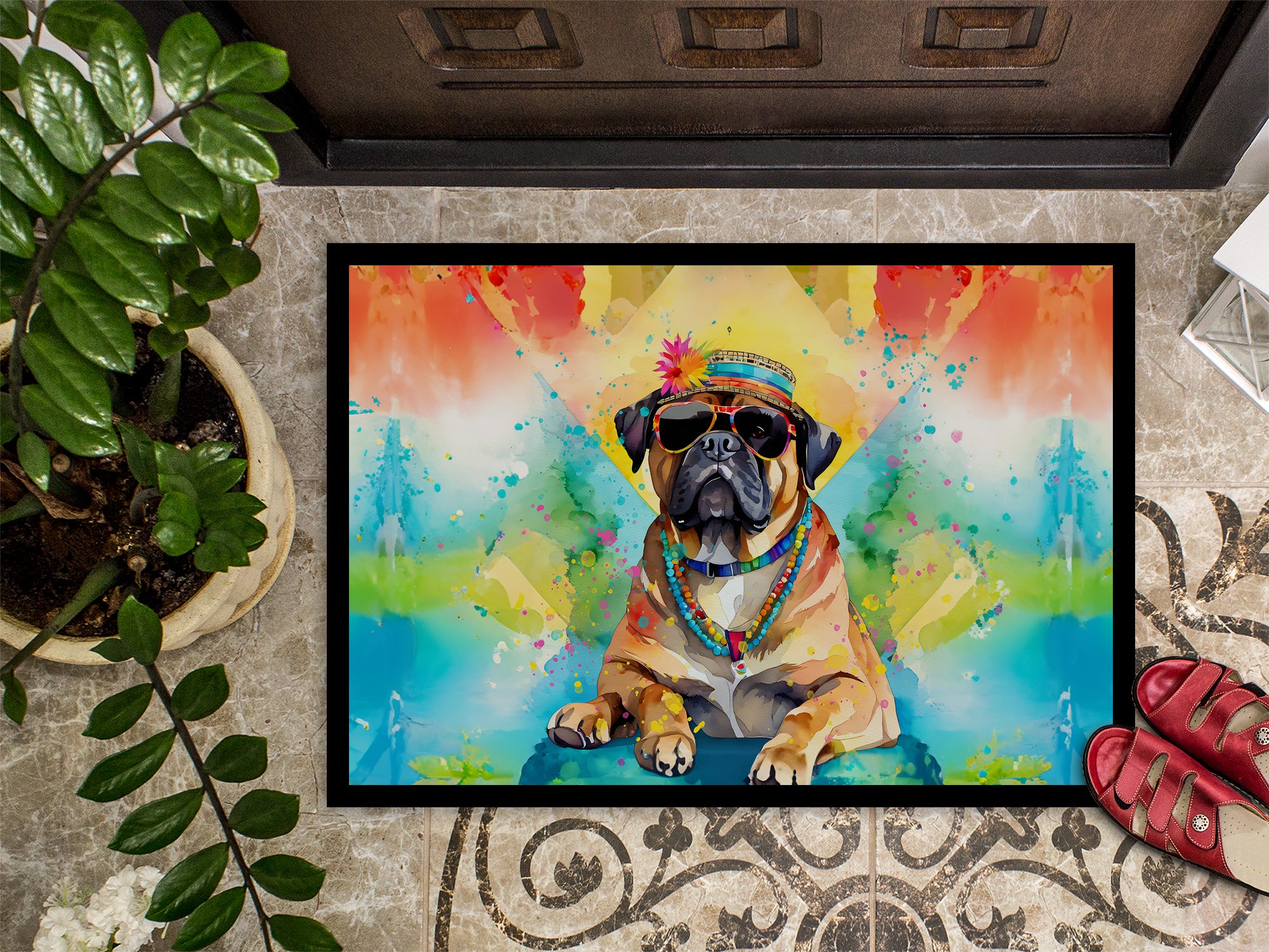 Cane Corso Hippie Dawg Doormat