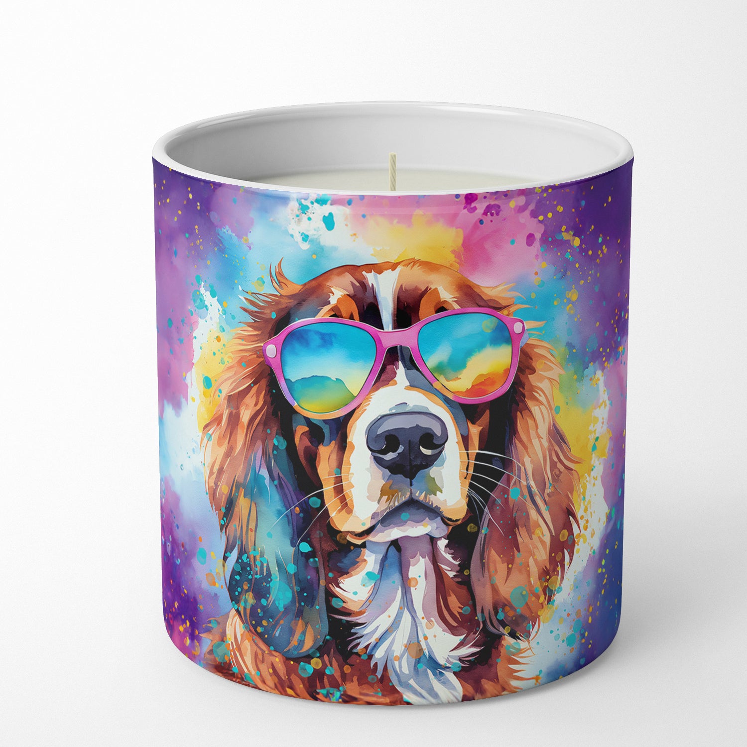 Buy this Cavalier Spaniel Hippie Dawg Decorative Soy Candle