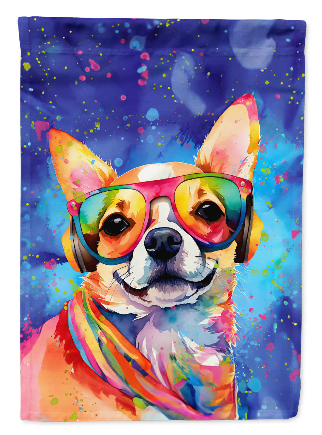 Buy this Chihuahua Hippie Dawg House Flag