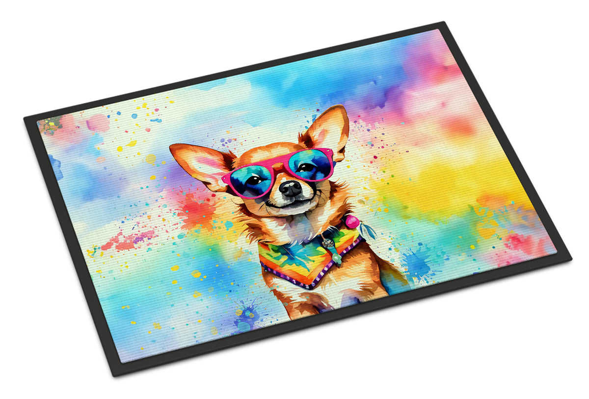 Buy this Chihuahua Hippie Dawg Indoor or Outdoor Mat 24x36