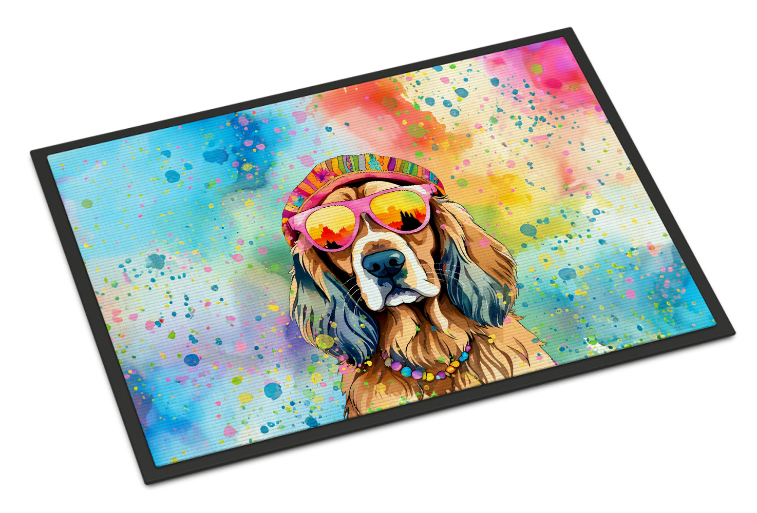 Buy this Cocker Spaniel Hippie Dawg Indoor or Outdoor Mat 24x36