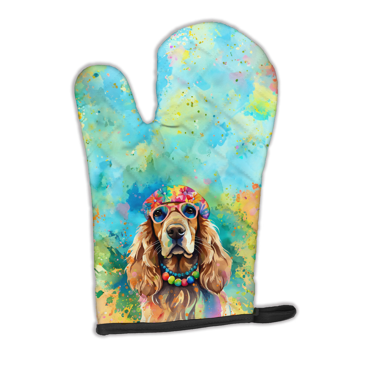 Buy this Cocker Spaniel Hippie Dawg Oven Mitt